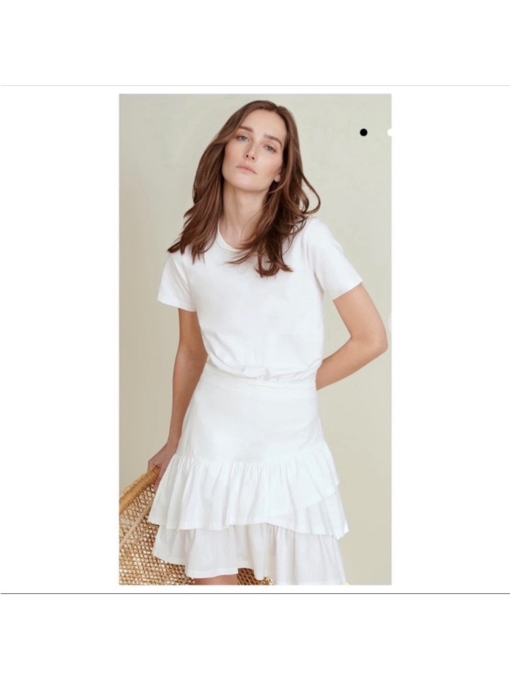 Veronica Beard Noha Ruffled Mini Dress White size Small